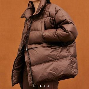 Detachable 2-way Puffer in Chocolate from Source Unknown